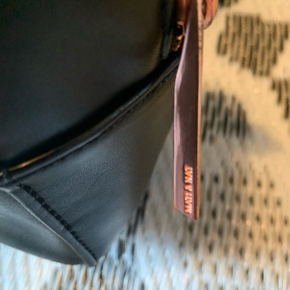 Matt & Nat Black Satchel with Structured Design and Top Handle - Picture 7 of 13